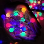Modee Lighting LED vianočná reťaz 100 LED 10m multicolor bobule