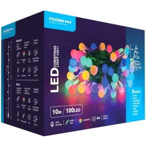 Modee Lighting LED vianočná reťaz 100 LED 10m multicolor bobule
