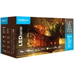 Modee Lighting LED vianočná reťaz 100 LED 10m teplá biela cooper