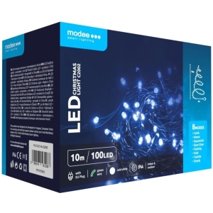 Modee Lighting LED vianočná reťaz 100 LED 10m studená biela