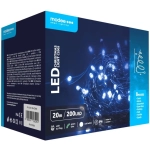 Modee Lighting LED vianočná reťaz 200 LED 20m studená biela
