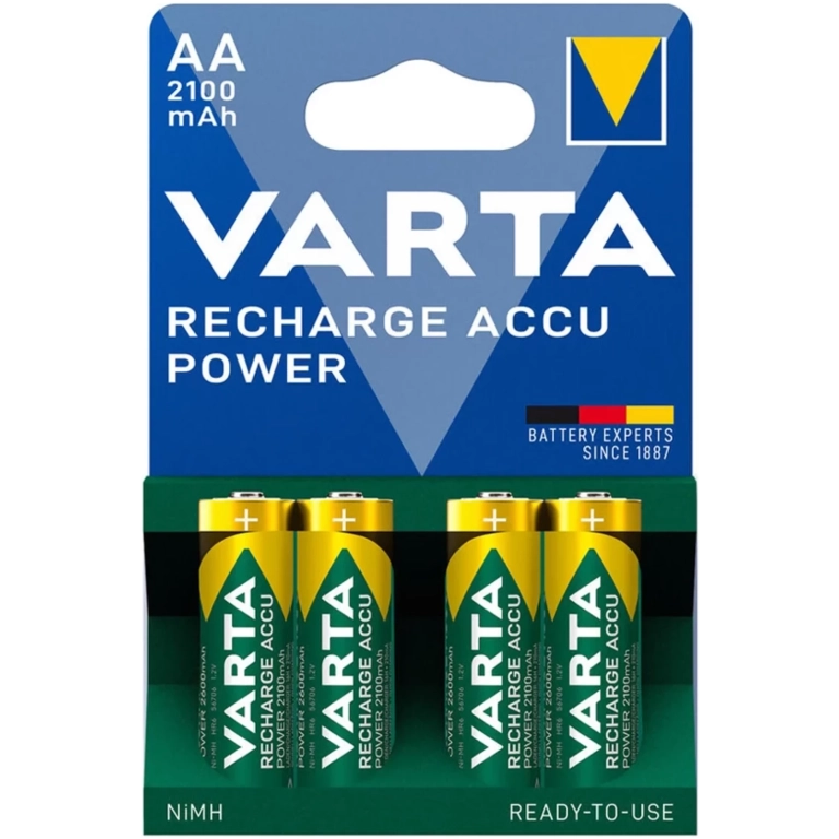 VARTA nabíjateľné batérie 2100mAh 4ks AA
