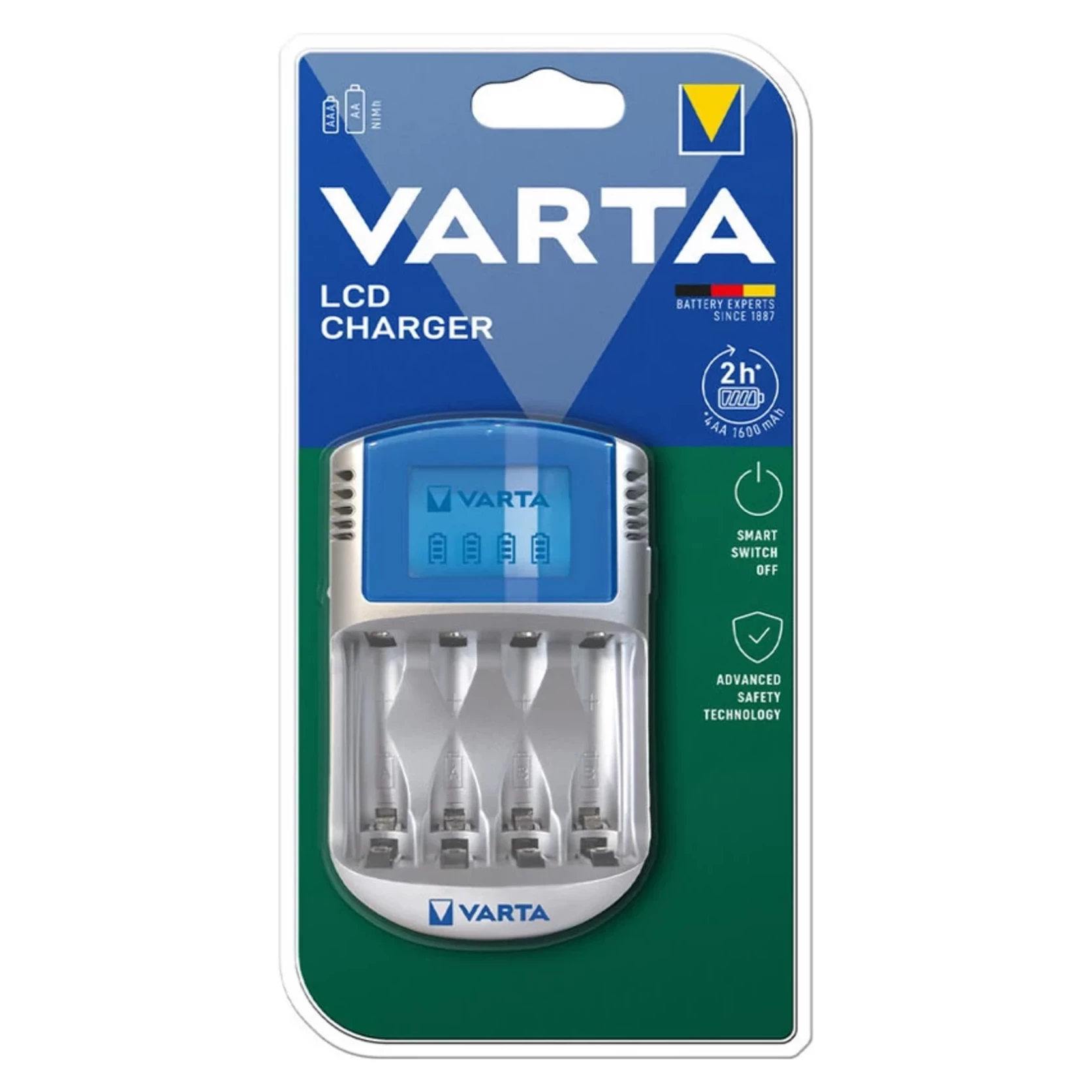 VARTA nabíjačka batérií AA/AAA LCD 120 min bez batérií VARTA nabíjačka batérií AA/AAA LCD 120 min bez batérií