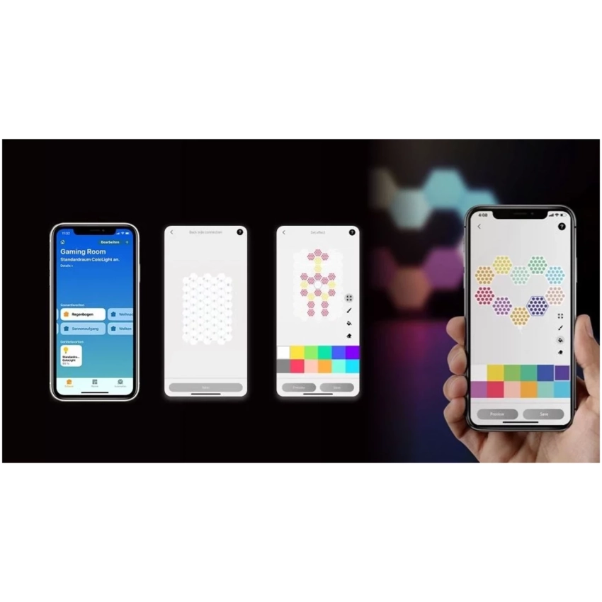 Cololight Plus Modulárne smart Wi-Fi osvetlenie - základne a 3 bloky