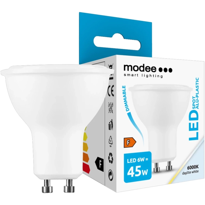 Modee Lighting LED žiarovka GU10 6W 6000K stmievateľná