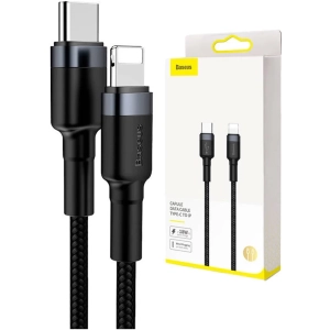 Baseus Cafule USB-C/Lightning 1m čierna/sivá PD 18W (CATLKLF-G1)