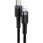 Baseus Cafule USB-C/Lightning 1m čierna/sivá PD 18W (CATLKLF-G1)