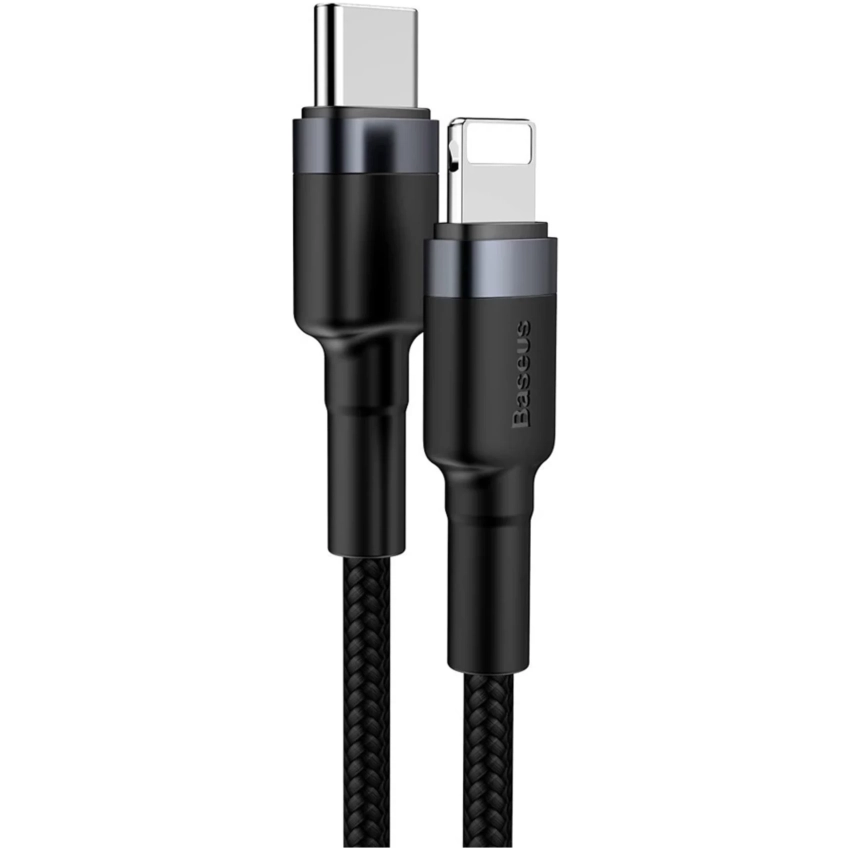 Baseus Cafule USB-C/Lightning 1m čierna/sivá PD 18W (CATLKLF-G1)