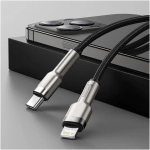 Baseus Cafule USB-C/Lightning 2m čierna PD 20W (CATLJK-B01)