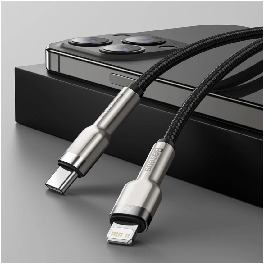 Baseus Cafule USB-C/Lightning 2m čierna PD 20W (CATLJK-B01)