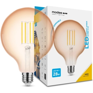 Modee Lighting LED Filament amber žiarovka E27 4W G125 (28W)
