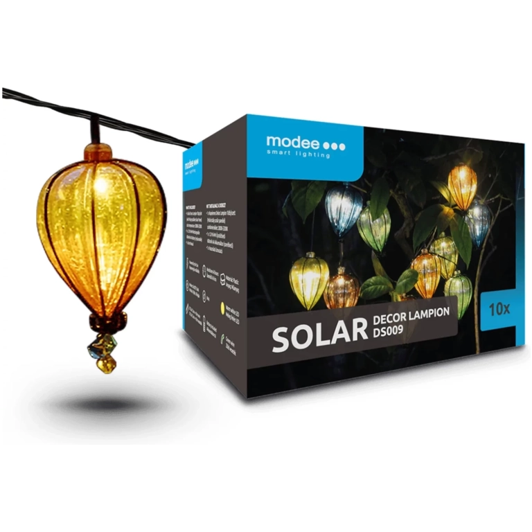 Modee solárne svietidlo DS009 10ks 4,9m
