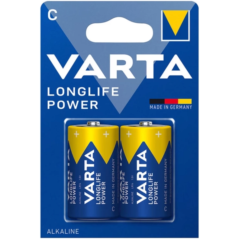 VARTA LONGLIFE POWER alkalické batérie typ C 1,5V 2ks