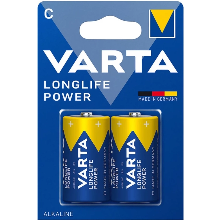VARTA LONGLIFE POWER alkalické batérie typ C 1,5V 2ks