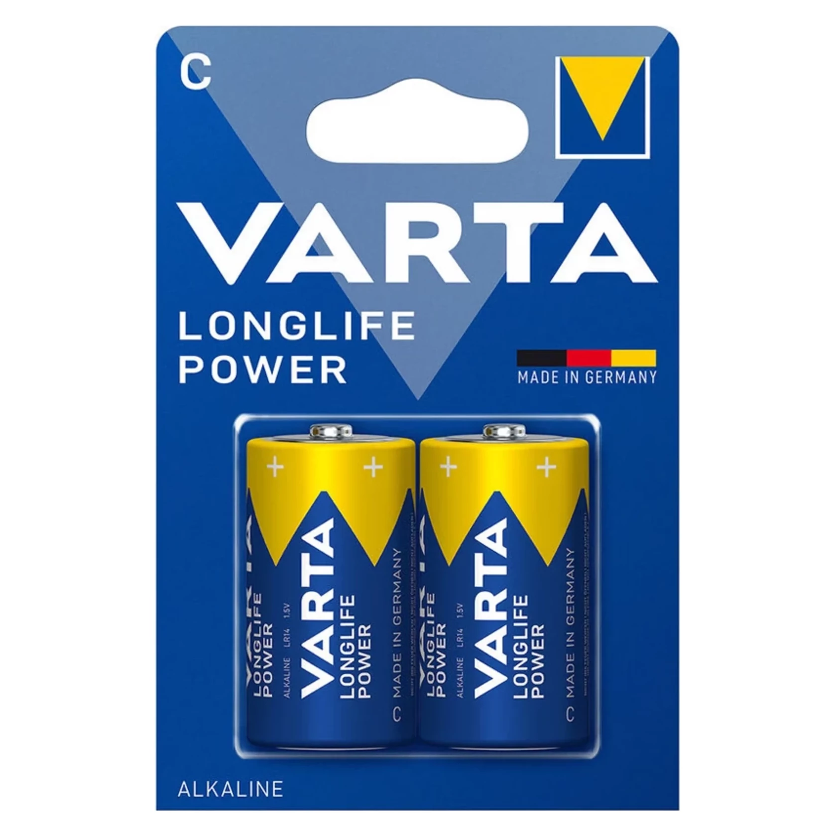 VARTA LONGLIFE POWER alkalické batérie typ C 1,5V 2ks VARTA LONGLIFE POWER alkalické batérie typ C 1,5V 2ks