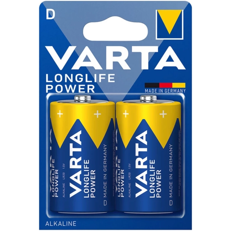 VARTA LONGLIFE POWER alkalické batérie typ D 1,5V 2ks
