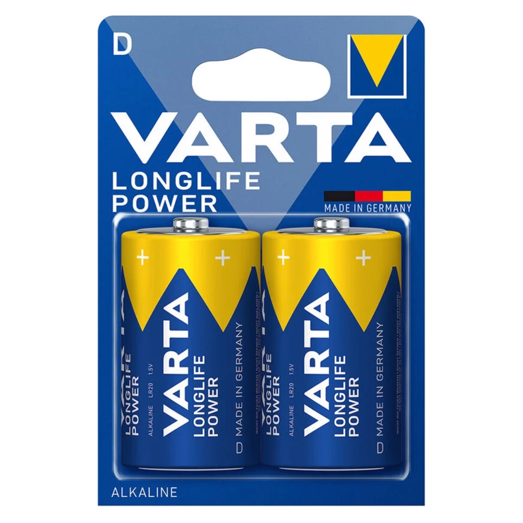 VARTA LONGLIFE POWER alkalické batérie typ D 1,5V 2ks VARTA LONGLIFE POWER alkalické batérie typ D 1,5V 2ks