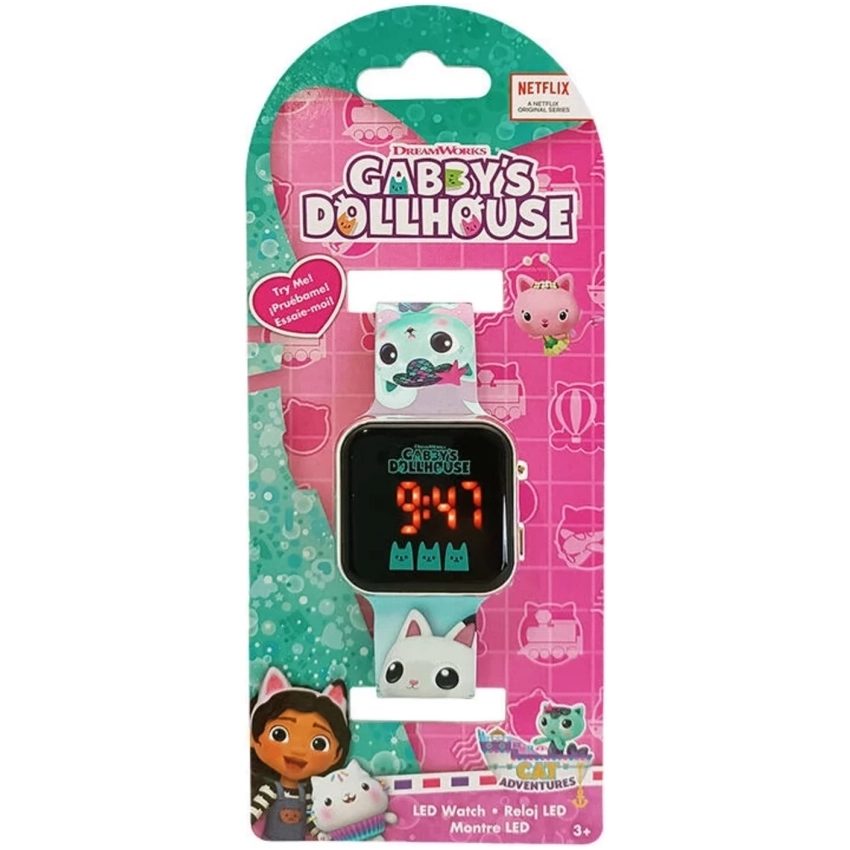 LED hodinky Gabby's Dollhouse KiDS Licensing svetlé