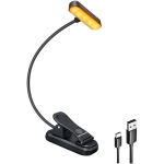 Glocusent ET-head clip svetlo na čítanie čierne