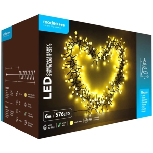 Modee Lighting LED vianočná reťaz 576 LED 6m teplá biela