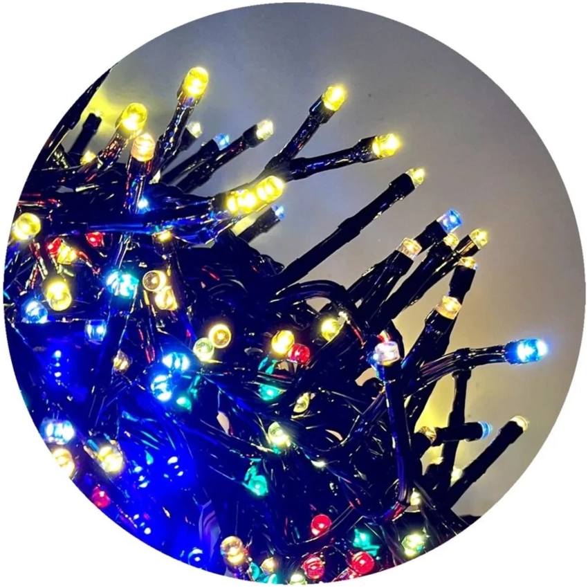 Modee Lighting LED vianočná reťaz 384 LED 2,1m multicolor