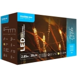 Modee Lighting LED vianočná reťaz 20 LED 2,85m 3xAA teplá biela cencúle