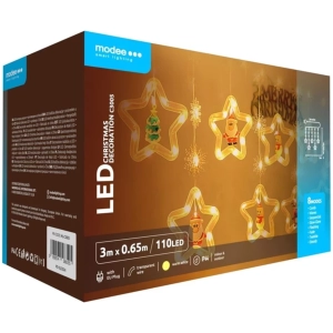 Modee Lighting LED dekorácia 110 LED 3m teplá biela hviezdičky