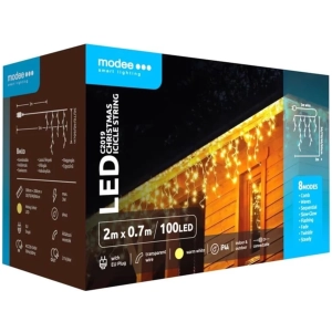 Modee Lighting LED vianočná reťaz 100LED 2m cencúlové reťaze 70cm
