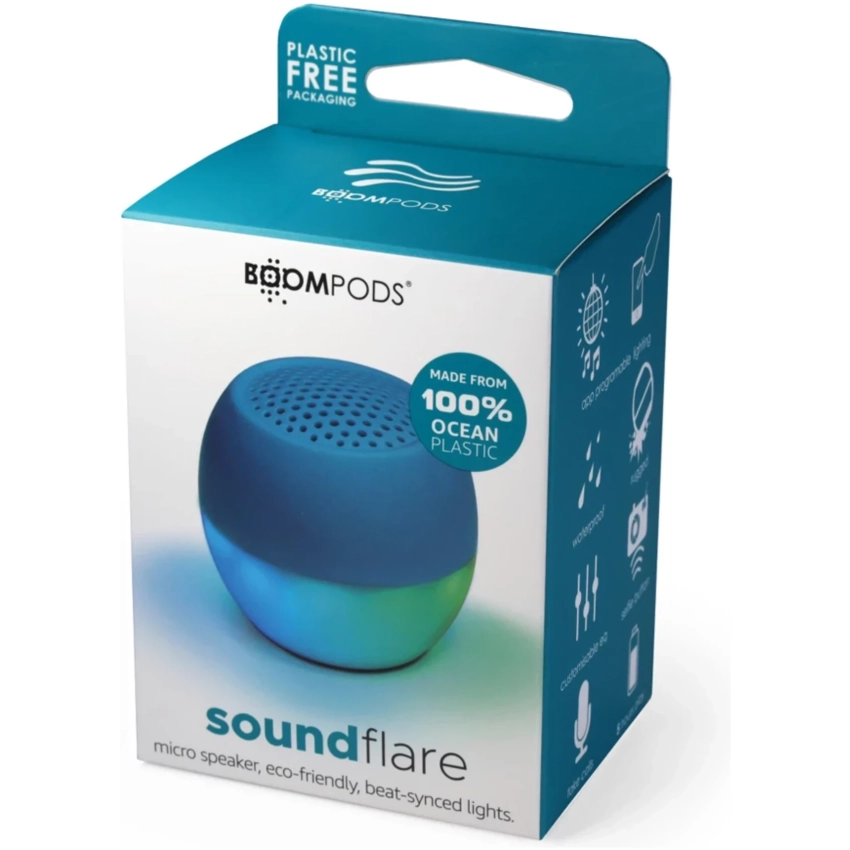 BOOMPODS Soundflare Ocean bezdrôtový reproduktor modrý