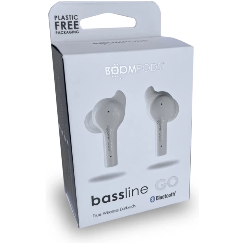 BOOMPODS bassline GO bezdrôtové slúchadlá biele