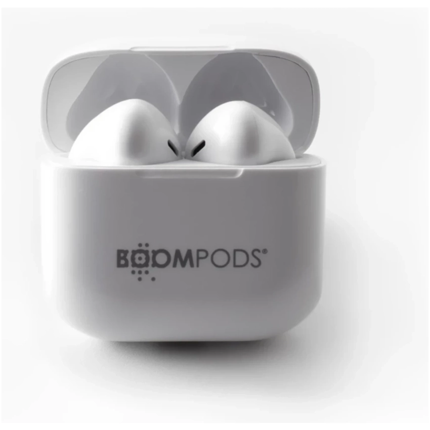 BOOMPODS bassline COMPACT bezdrôtové slúchadlá biele