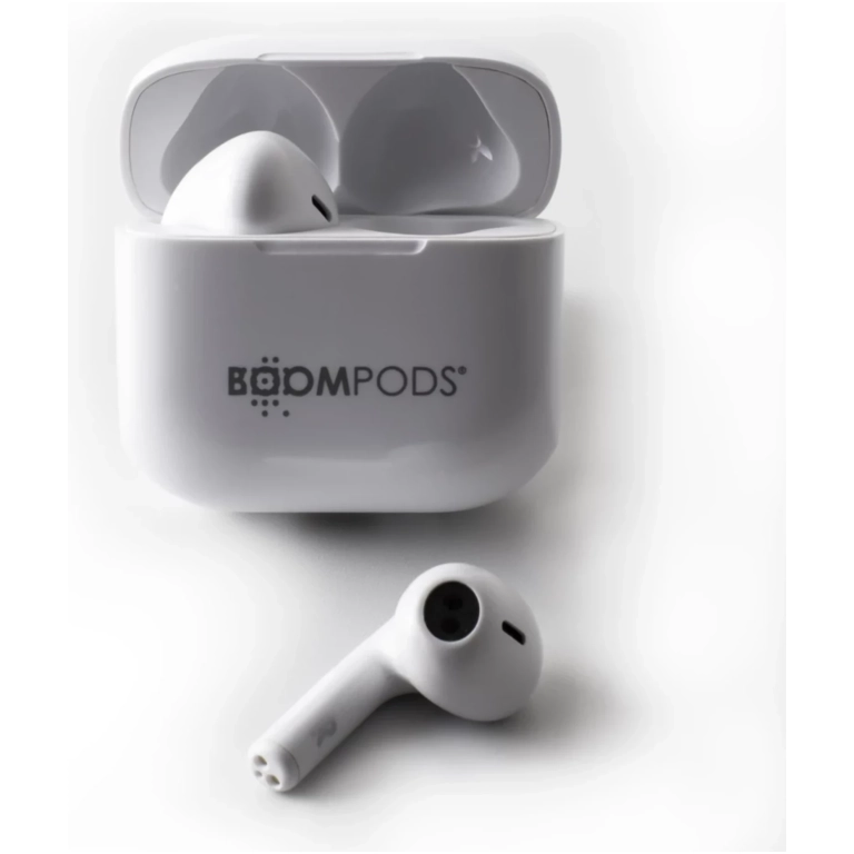 BOOMPODS bassline COMPACT bezdrôtové slúchadlá biele