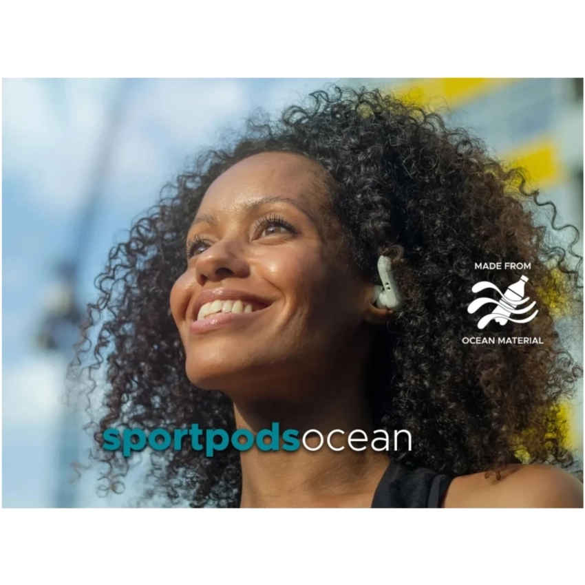 BOOMPODS sportpods OCEAN bezdrôtové slúchadlá čierne