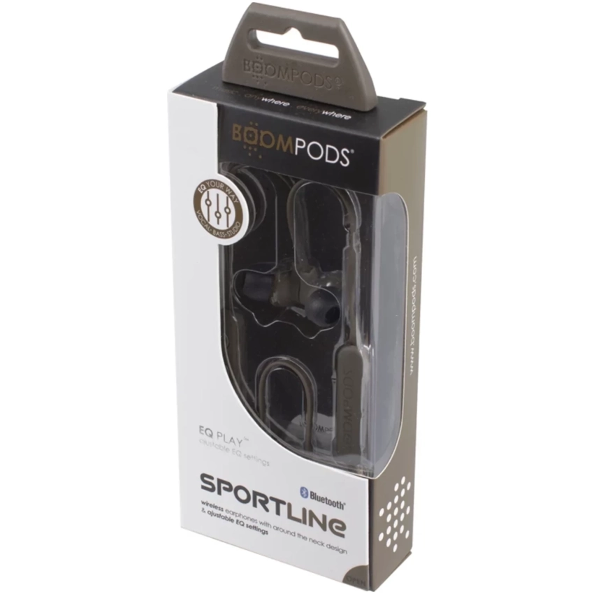 BOOMPODS sportline bezdrôtové slúchadlá vojenská zelená