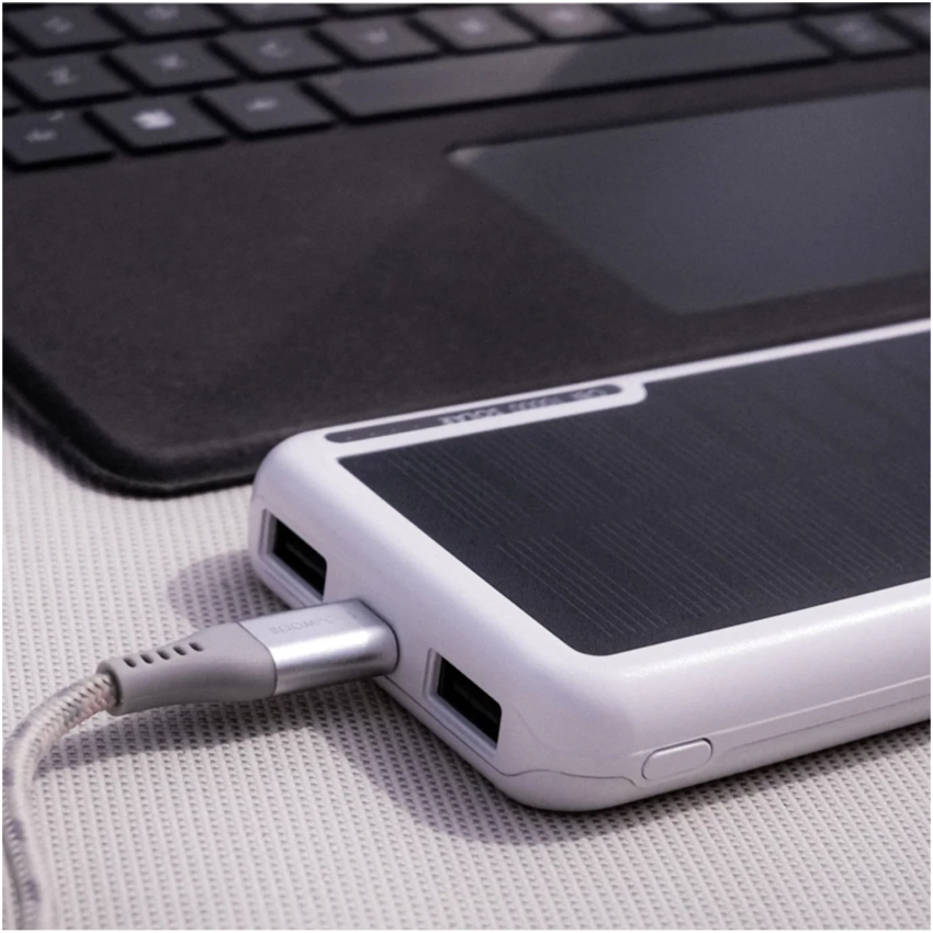 Power banka BOOMPODS OBI-SOLAR 10000mAh biela