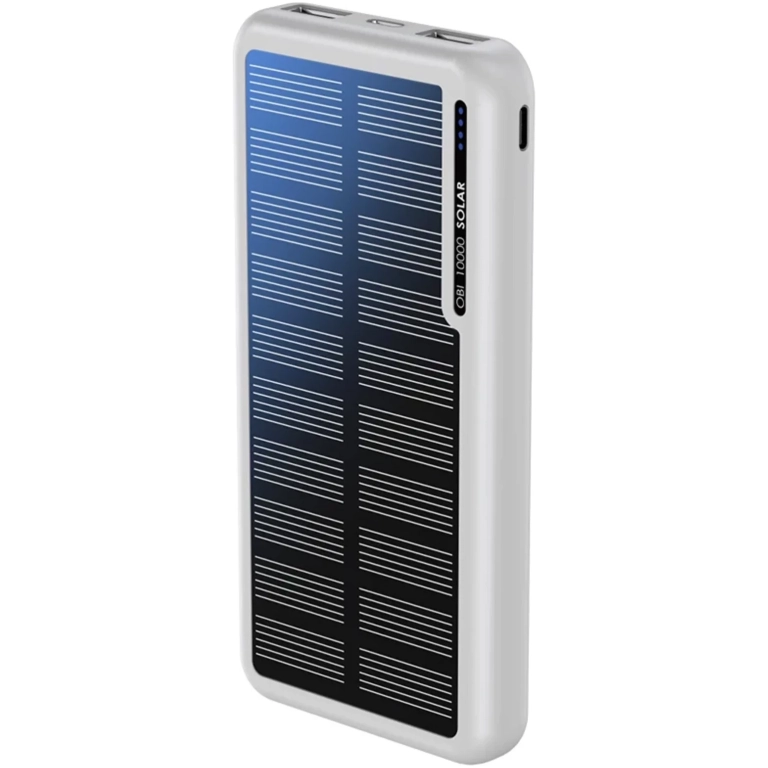 Power banka BOOMPODS OBI-SOLAR 10000mAh biela