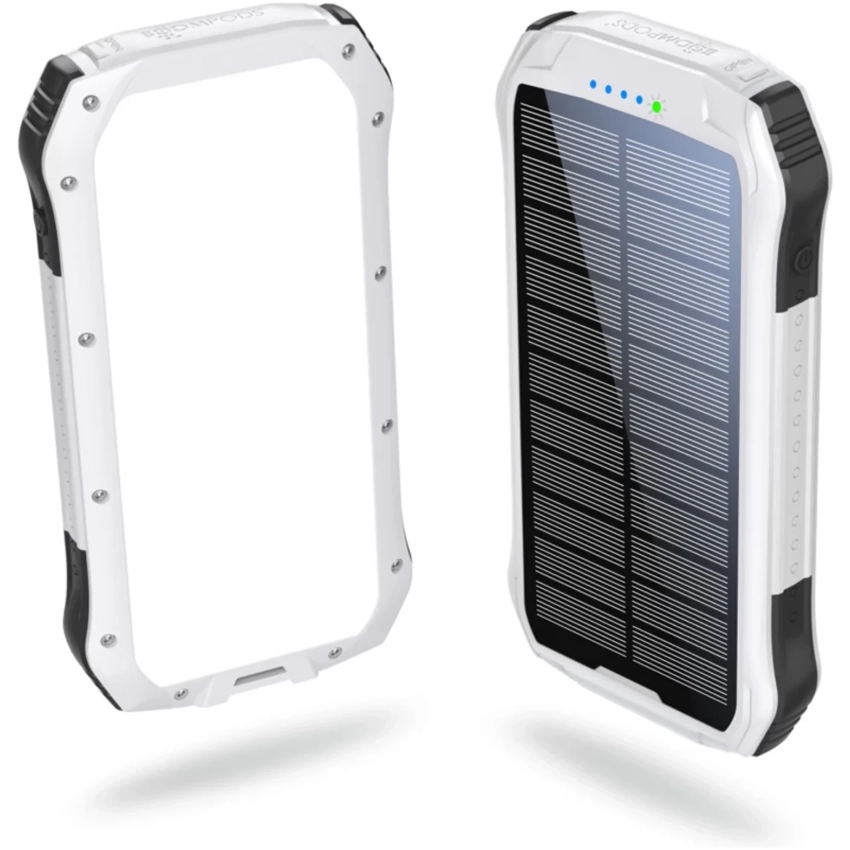 Power banka BOOMPODS Neutron SOLAR 10000mAh biela