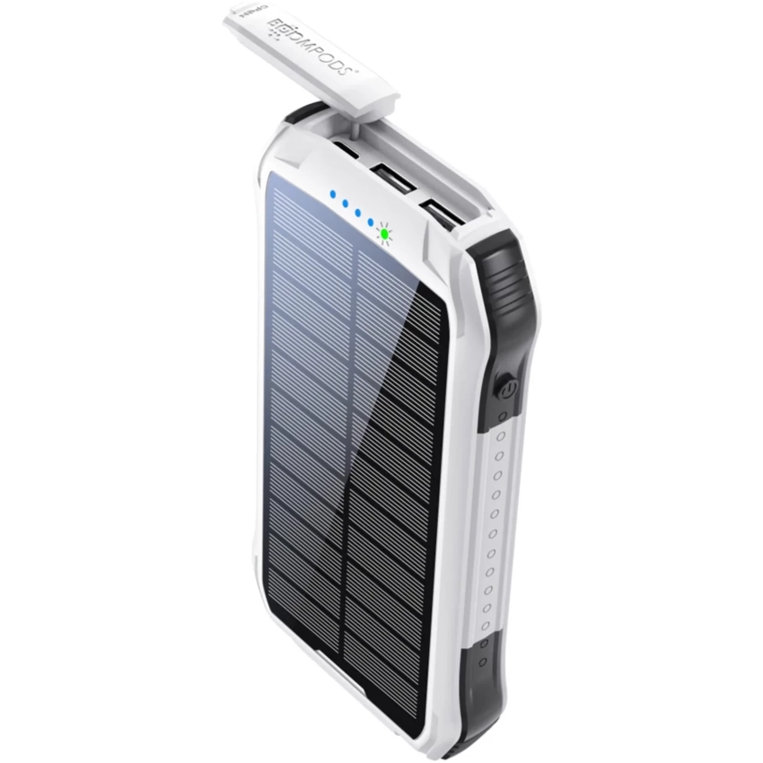 Power banka BOOMPODS Neutron SOLAR 10000mAh biela
