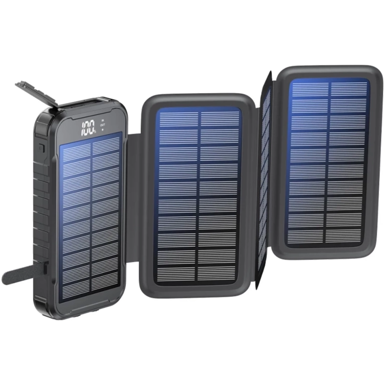 Power banka BOOMPODS Neutron FOLD SOLAR 16000mAh čierna