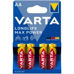 VARTA MAX POWER alkalické batérie 4 ks AA