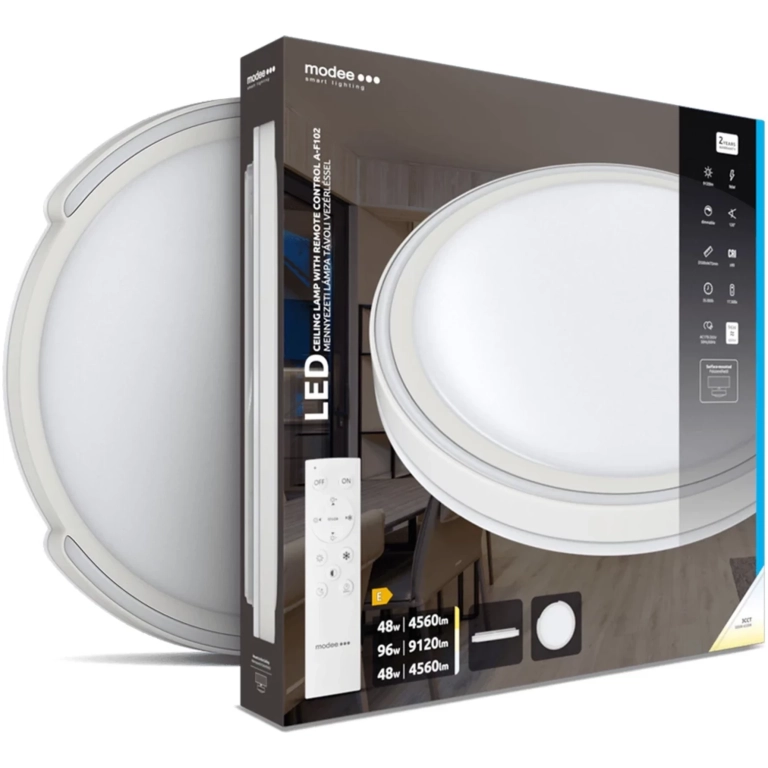 Modee LED stropné svietidlo 2x48W + diaľkové ovládanie 9120 lumenov