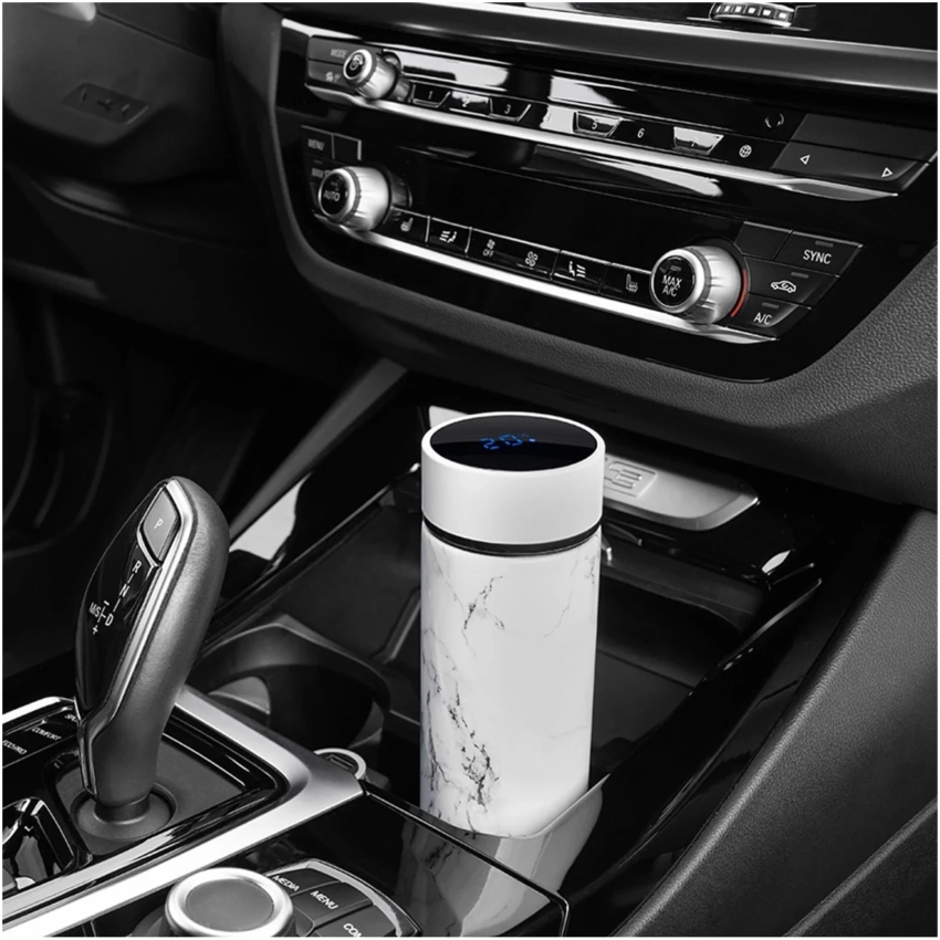 NOVEEN TB2319 termoska s displejom 450 ml mramorovaná