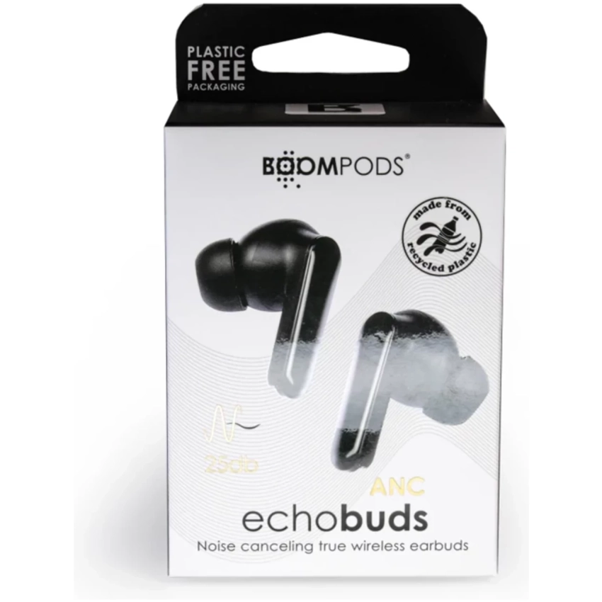 BOOMPODS echobuds ANC bezdrôtové slúchadlá čierne