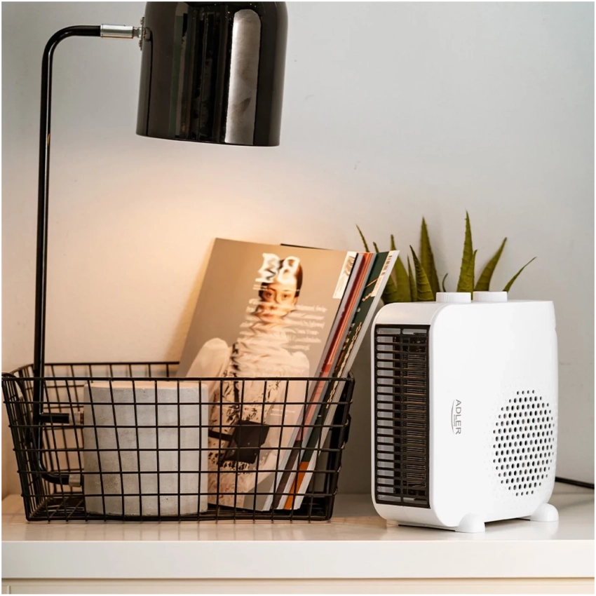 Adler AD 7725 teplovzdušný ventilátor biely