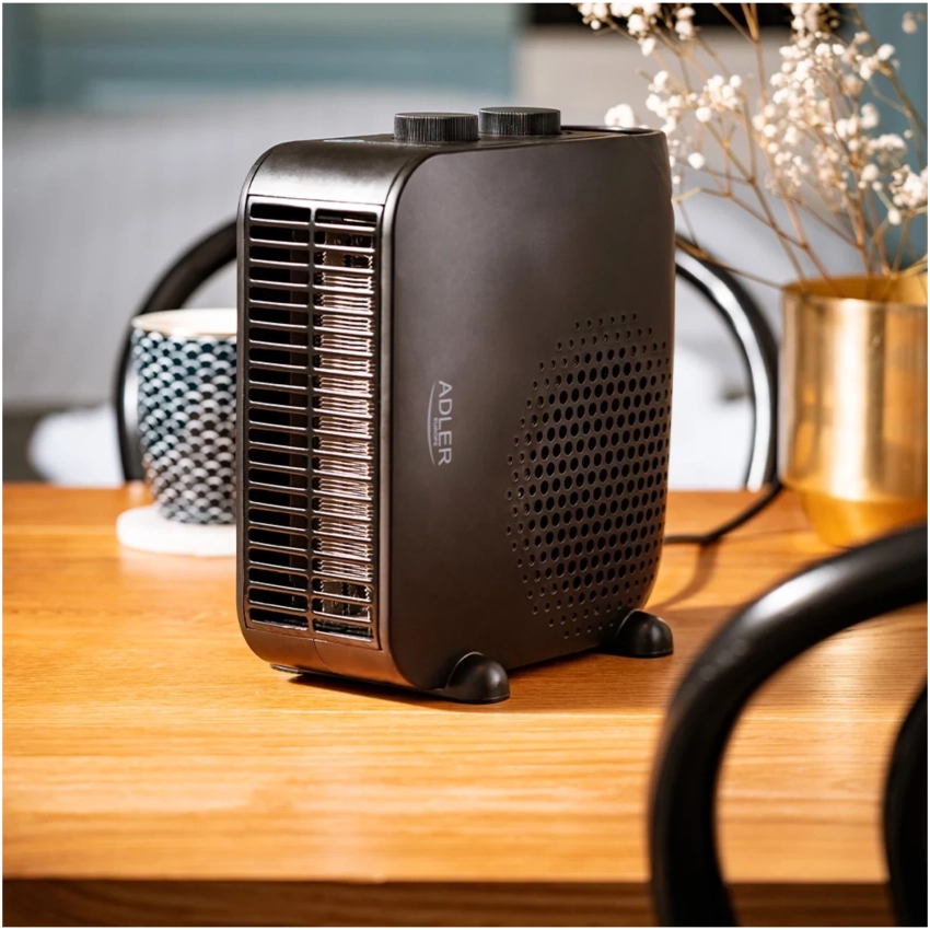 Adler AD 7725 teplovzdušný ventilátor čierny