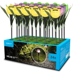 Modee solárne svietidlo GS004 zapichovacie fialové 31cm 1ks
