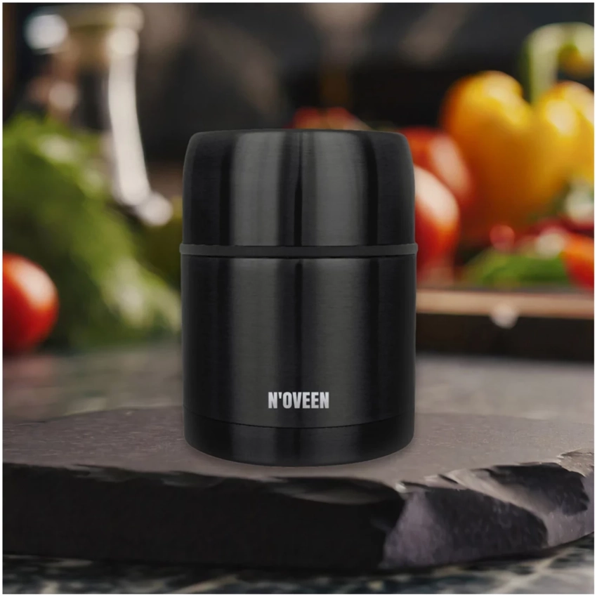 NOVEEN TB935 termoska na obedy 470ml čierna
