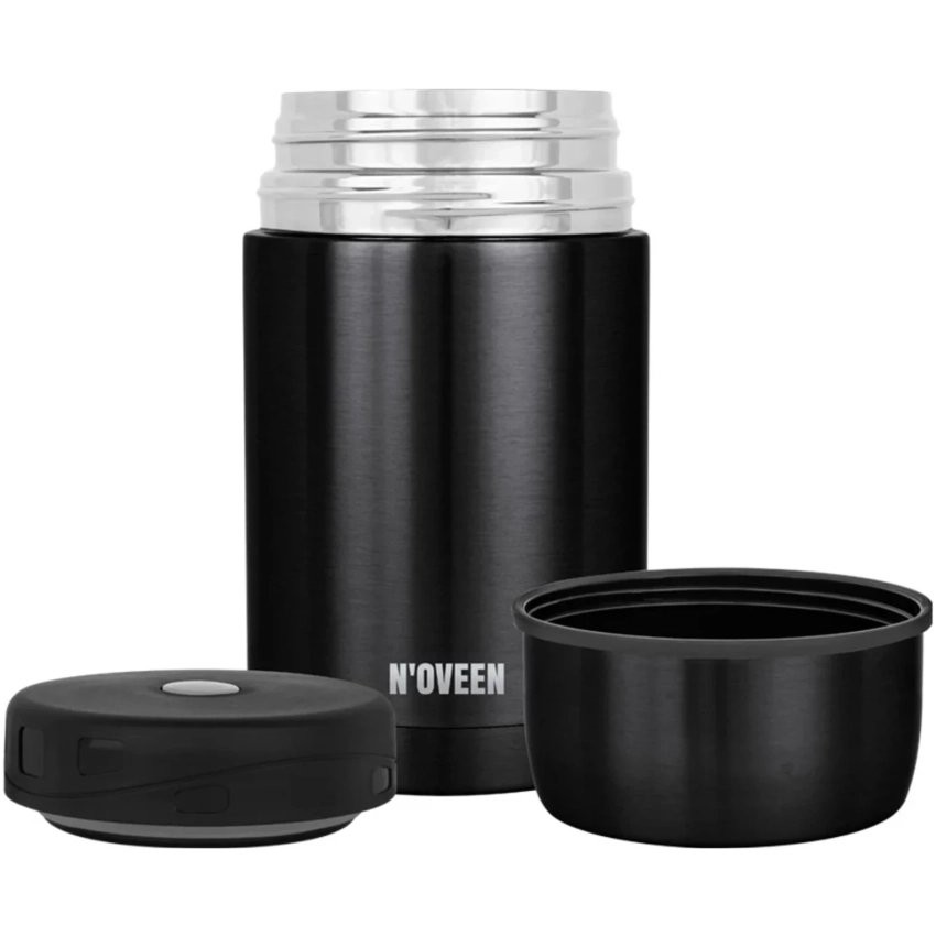 NOVEEN TB955 termoska na obedy 800ml čierna
