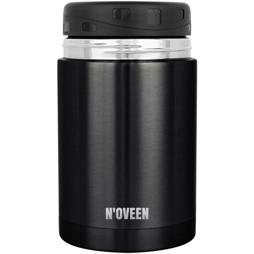 NOVEEN TB955 termoska na obedy 800ml čierna