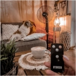 NOVEEN F455 stojanový ventilátor 55W čierny